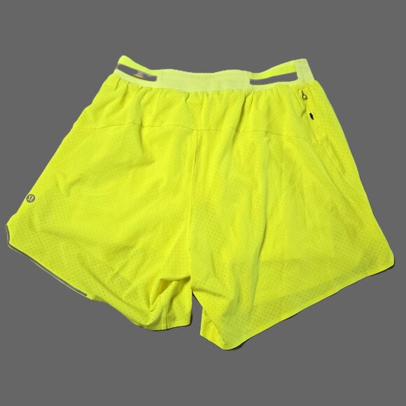 Lululemon Sz Small Women Neon Hotty Hot Low Rise Lined 4" Shorts - Picture 3 of 6